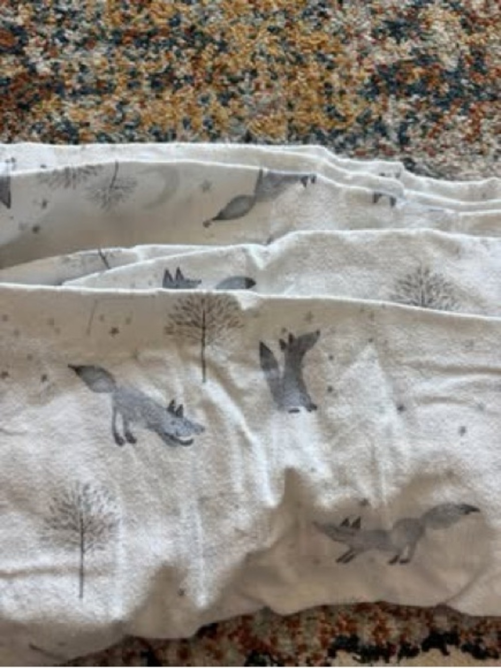 PB Baby organic flannel fitted crib sheets